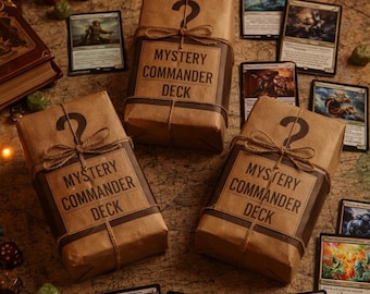 Commander Budget Mystery Deck | Ready to Play MTG Commander Preconstructed Deck | Random EDH 100 Card Deck  Magic the Gathering Gift