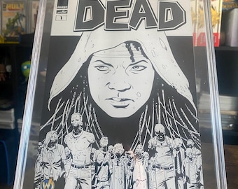 Walking Dead #1 Rivera WW Sacramento B&W Variant CGC 9.6 2015 graded comic