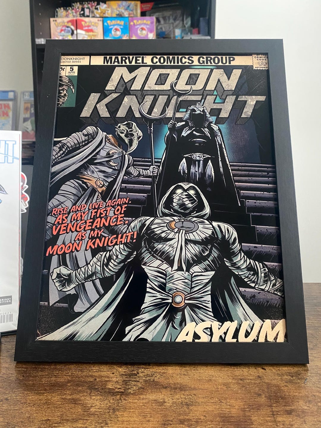 Moon Knight Fist of Konshu Vintage Comic Wall Art Print 8.5x11 Framed ...