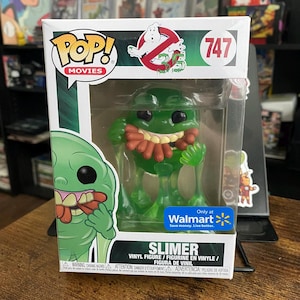 Funko Pop Slimer #747 – Ghostbusters Ad Icons Vinyl Figure, Classic Movie Ghost, Glow-in-the-Dark Collectible, Funko Horror Pop