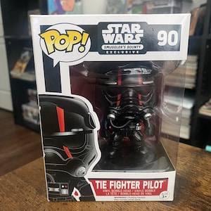 Funko POP! Star Wars TIE Fighter Pilot #90 - Exclusive Collector&#39;s Item in Protector, Perfect Gift for Fans & Collectors