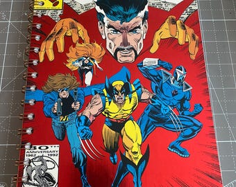 Handmade Marvel Comics The Secret Defenders Wolverine Dr Strange Sketchbook 30 Page, 110lb Paper for Comic Book Fans & Artists  Gift