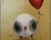 Snowman snowball Heart doll winter love farmhouse creepy cute shabby decor cottage kawaii spooky monster Quirky Primitive doll