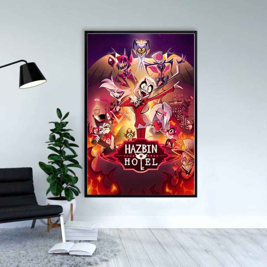 Hazbin Hotel Movie Poster Vintage Art Prints Wall Art Home Decor Canvas ...