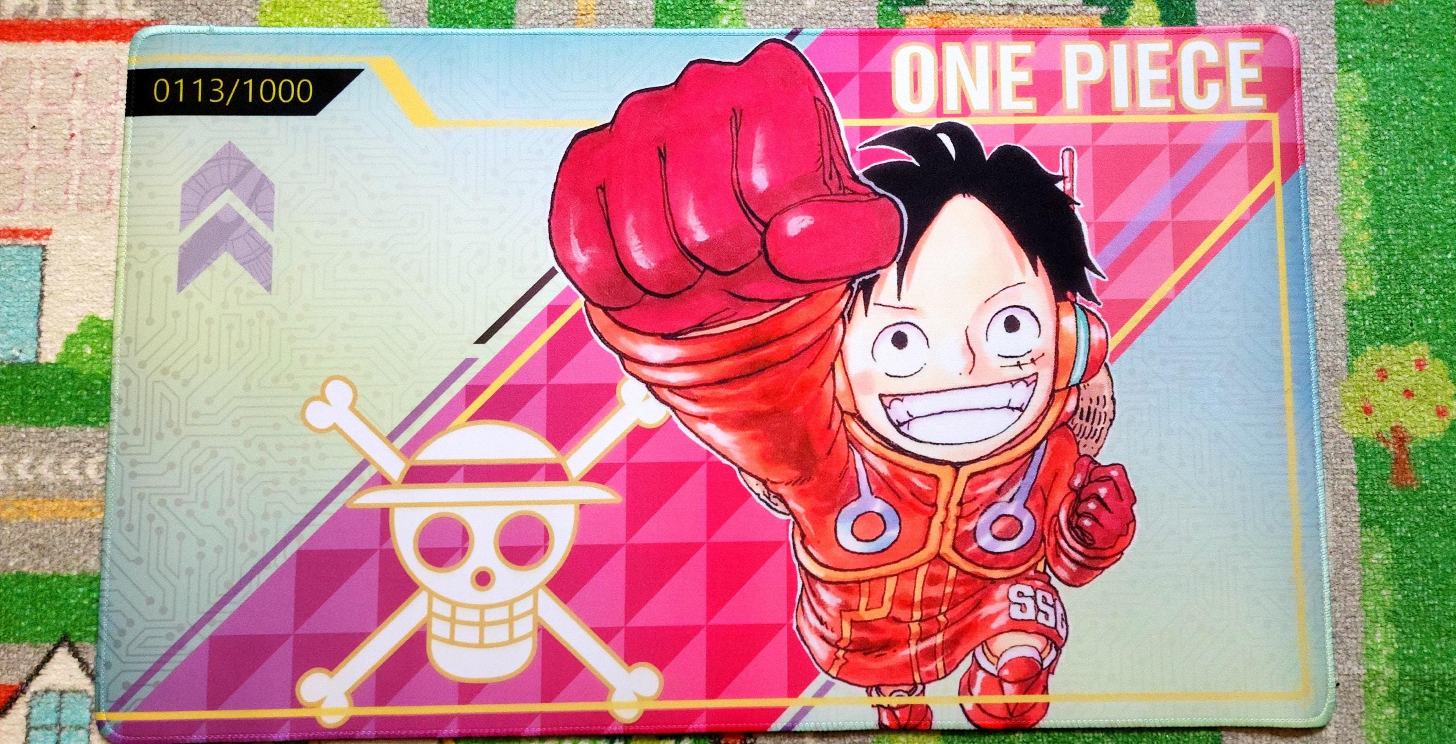 One Piece TCG Playmat [Physical Mat] - Serial Luffy Egghead 24x14 **random number** **stitched**