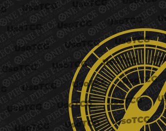 One Piece TCG Playmat [Digital File] - Dark Themed Mat with Compass 24x14