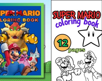 Super Mario Coloring Book: Kids Printable Pages (PDF)