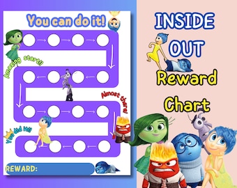 Inside Out Reward Chart for Kids: Printable Behavior Tracker (PDF)