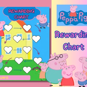 Peppa pig Rewarding Chart / Printable Kids&#39; Behavior Chart PDF
