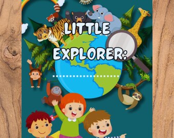 Little Explorer: Journey to the Continents and their Animals, kids pdf activity