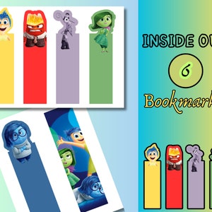 Inside Out Bookmarks | Printable Kids' Reading Accessory PDF