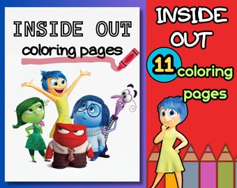 Inside Out Coloring Pages | Printable Kids' Activity PDF, coloring book for children