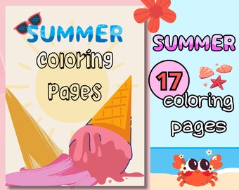 Summer Vacation Coloring Pages | Printable Kids' Activity PDF, coloring pages, summer activities