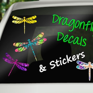 Dragonfly Decals & Stickers--Unique Design and Patterns