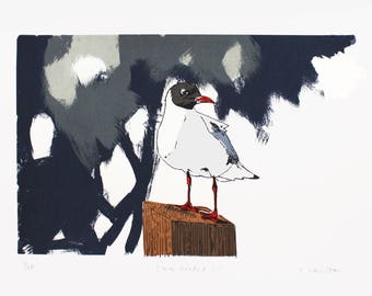 Black Headed Gull Screen Print