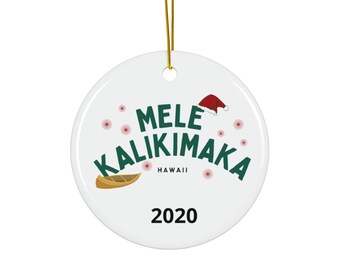 Kundenspezifische Keramik Mele Kalikimaka Verzierung für angesagte, traditionelle oder Funky Weihnachtsbaum-Dekor