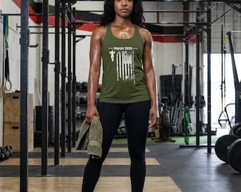 Murph 2026 Women's Ideal Racerback Tank, Memorial Day T-shirt
