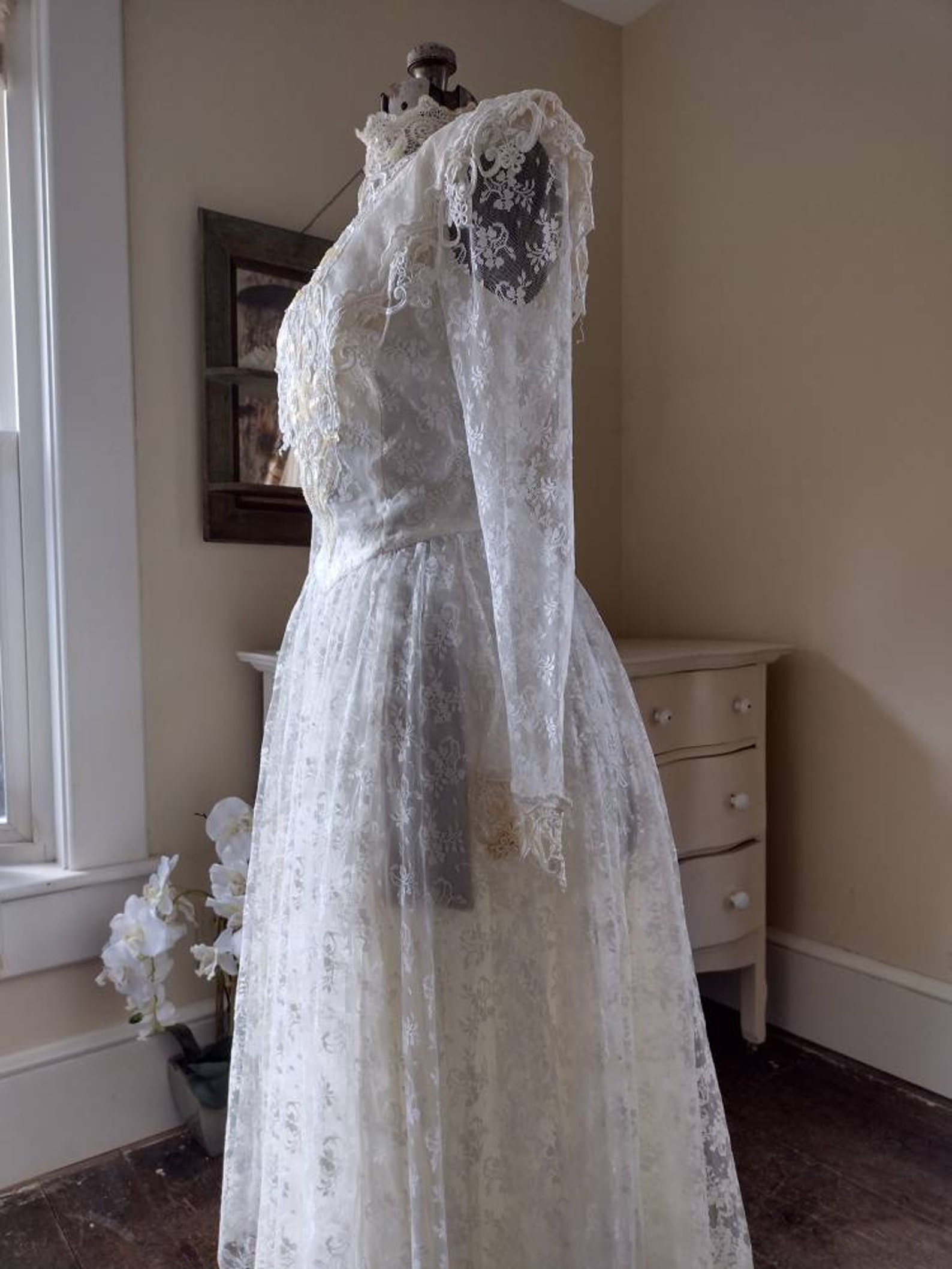 1980s Jessica Mcclintock Victorian Revival Vintage Dress . Wedding 1980s Jessica Mcclintock Victorian Revival Vintage Dress . Wedding