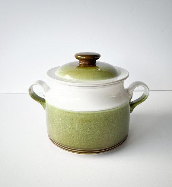 Vintage Denby Rochester Casserole Dish With a Lid, Denby Green
