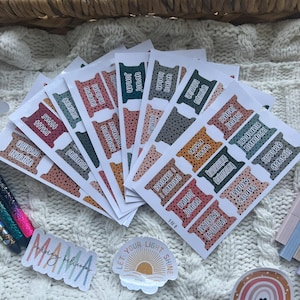 Eden Books the Bible Tabs with Pretty Gifts for Christian Bible Tab Sticker Jesus Double Sided and Laminated with Adhesive