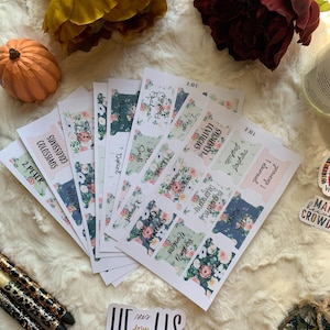 Let Go Books the Bible Tabs with Pretty Gifts for Christian Bible Tab Sticker Jesus Double Sided and Laminated with Adhesive