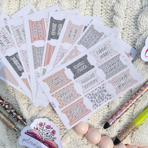 Protector Books the Bible Tabs with Pretty Gifts for Christian Bible Tab Sticker Jesus Double Sided and Laminated with Adhesive