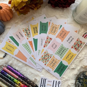 Christ in me Books the Bible Tabs with Pretty Gifts for Christian Bible Tab Sticker Jesus Double Sided and Laminated with Adhesive