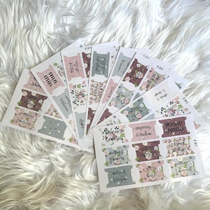 Reckless Love Books the Bible Tabs with Pretty Gifts for Christian Bible Tab Sticker Jesus Double Sided and Laminated with Adhesive