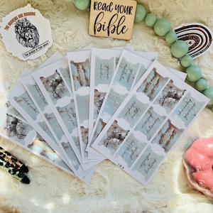 Follow You Books of the Bible Tabs with Pretty Gifts for Christian Bible Tab Sticker Jesus Double Sided and Laminated with Adhesive