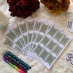 Our God Books of the Bible Tabs with Pretty Gifts for Christian Bible Tab Sticker Jesus Double Sided and Laminated with Adhesive