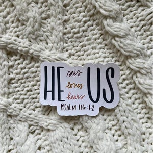 christian stickers, christian vinyl decal, waterproof Christian stickers, Bible journal stickers, faith stickers, religious stickers, jesus