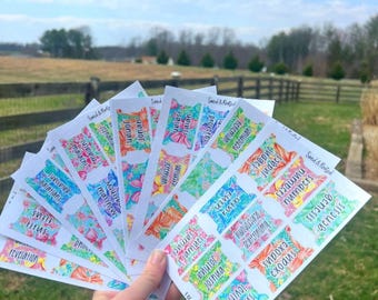 Hope in Jesus Books the Bible Tabs with Pretty Gifts for Christian Bible Tab Sticker Jesus Double Sided and Laminated with Adhesive