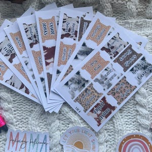 SPANISH Fresh Wind Books the Bible Tabs with Pretty Gifts for Christian Bible Tab Sticker Jesus Double Sided and Laminated with Adhesive