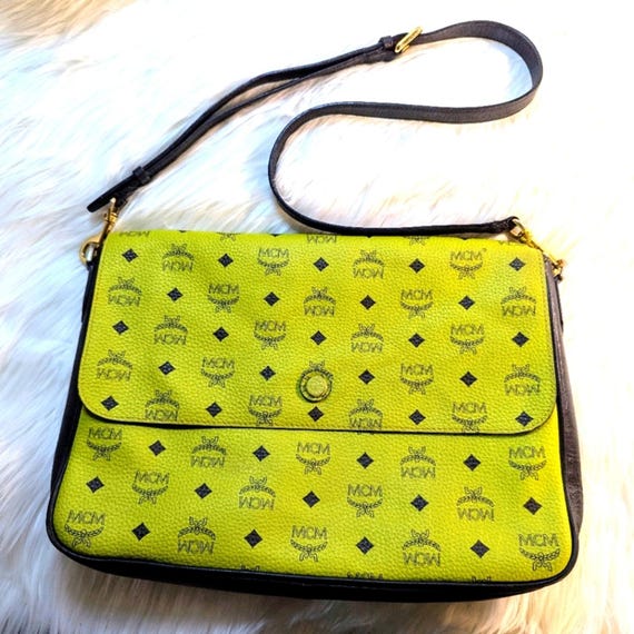 Green mcm bag online