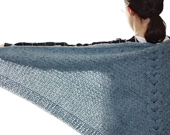 CROCHET PATTERN - Shelter Triangle Shawl - Instant Download (PDF)