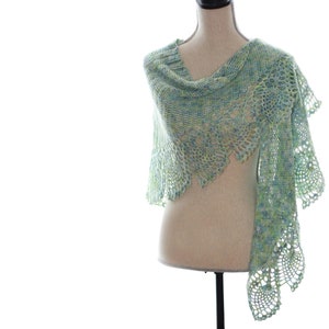 CROCHET PATTERN - Sea Glass Shawl - Instant Download (PDF)