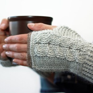 CROCHET PATTERN Entwined Fingerless Mitts Instant Download PDF image 4