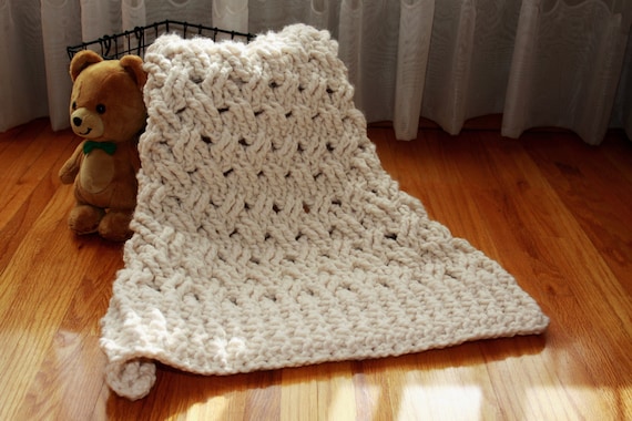 CROCHET PATTERN Chunky Baby Blanket Instant Download PDF Etsy