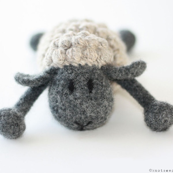 CROCHET PATTERN - Woolly Lamb - Instant Download (PDF)