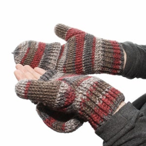 CROCHET PATTERN Peekaboo Mittens Instant Download PDF image 4