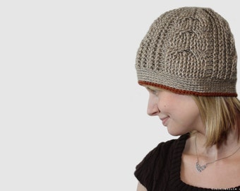 CROCHET PATTERN - Crossroads Beanie - Instant Download (PDF)