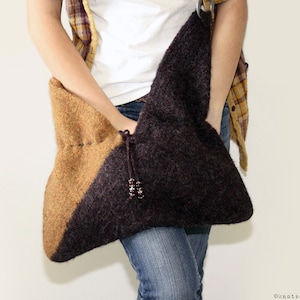 CROCHET PATTERN - Felted Crochet Bag - Instant Download (PDF)