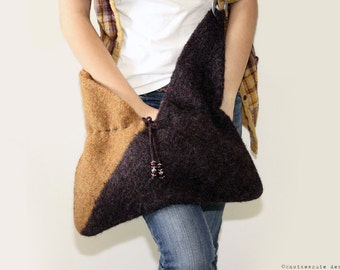 CROCHET PATTERN - Felted Crochet Bag - Instant Download (PDF)