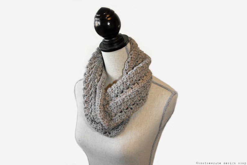 CROCHET PATTERN French Twist Cowl Instant Download PDF image 1