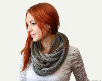 CROCHET PATTERN - Eternity Scarf - Instant Download (PDF)