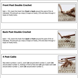 CROCHET PATTERN Cabled Boot Cuffs Instant Download PDF image 5