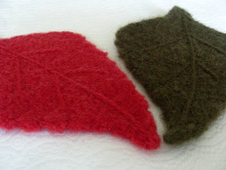 CROCHET PATTERN Felted Tea Cozy and Leaf Coasters Instant Download PDF image 4