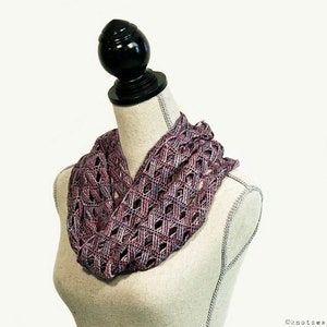 CROCHET PATTERN - Cascading Cables Cowl - Instant Download (PDF)