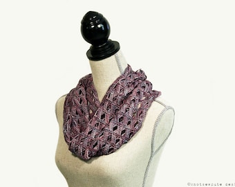 CROCHET PATTERN - Cascading Cables Cowl - Instant Download (PDF)