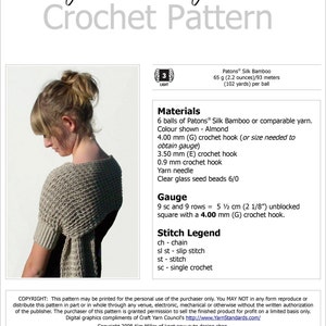 CROCHET PATTERN Elegant Evening Shawl Instant Download PDF image 5